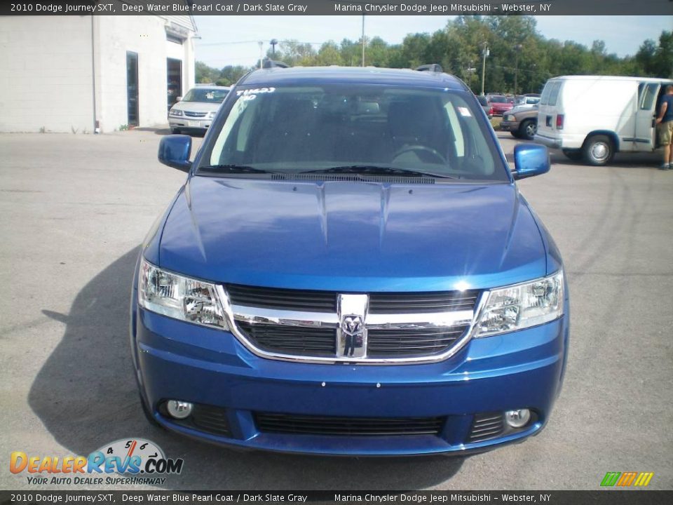 2010 Dodge Journey SXT Deep Water Blue Pearl Coat / Dark Slate Gray Photo #13