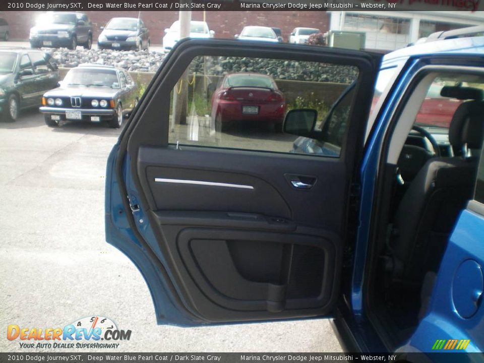 2010 Dodge Journey SXT Deep Water Blue Pearl Coat / Dark Slate Gray Photo #17
