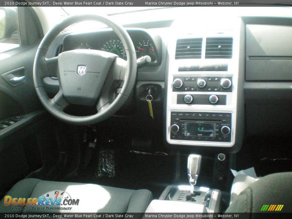 2010 Dodge Journey SXT Deep Water Blue Pearl Coat / Dark Slate Gray Photo #27