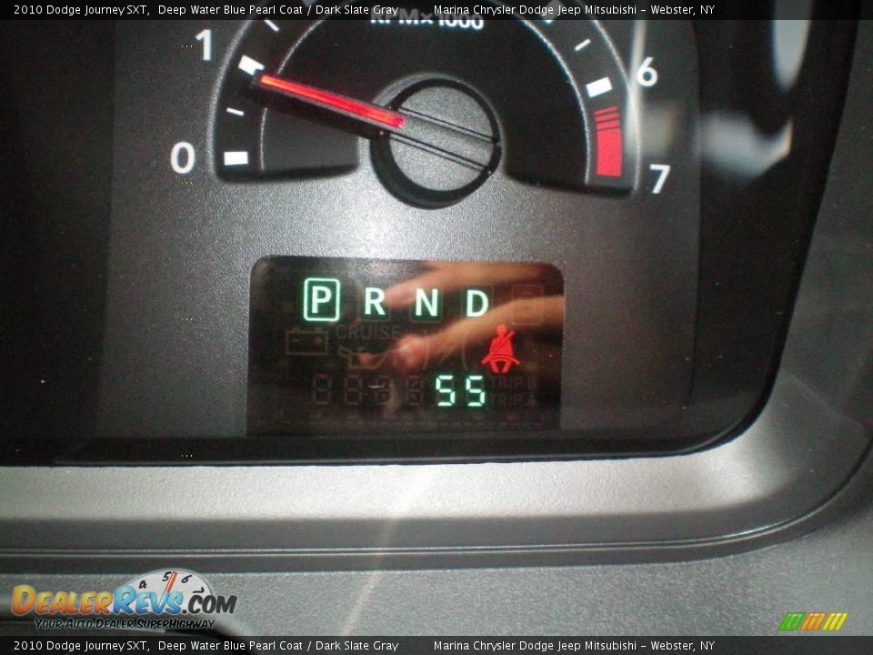 2010 Dodge Journey SXT Deep Water Blue Pearl Coat / Dark Slate Gray Photo #28