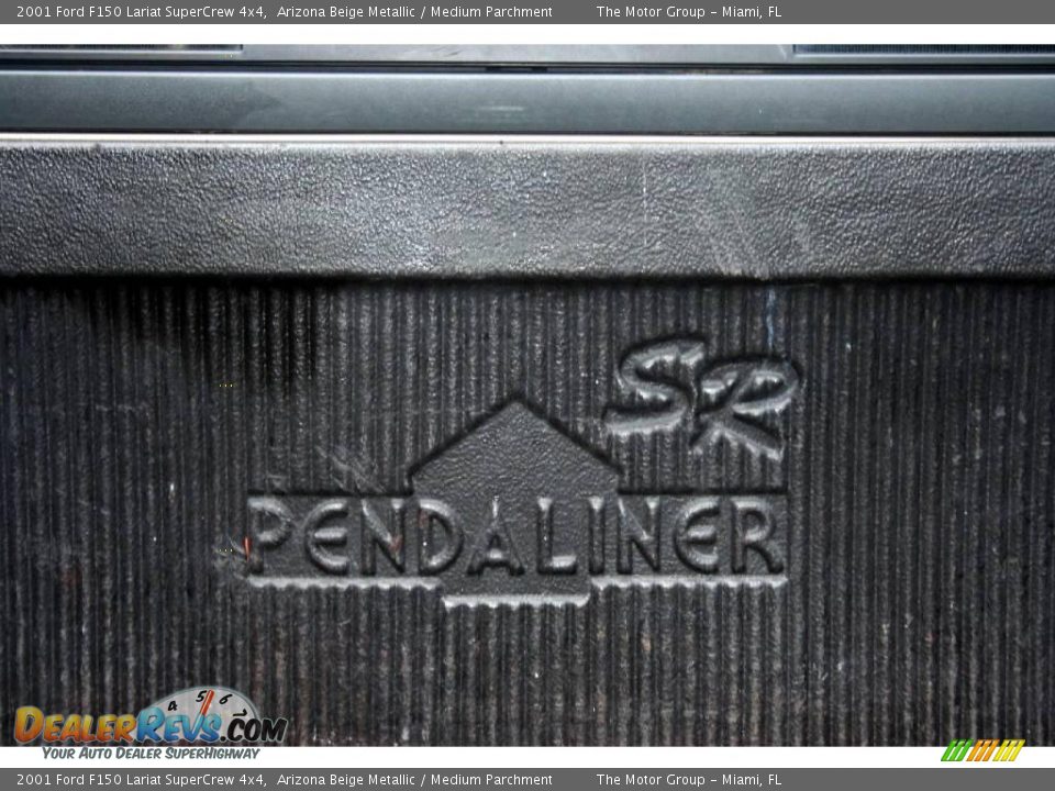 2001 Ford F150 Lariat SuperCrew 4x4 Arizona Beige Metallic / Medium Parchment Photo #20