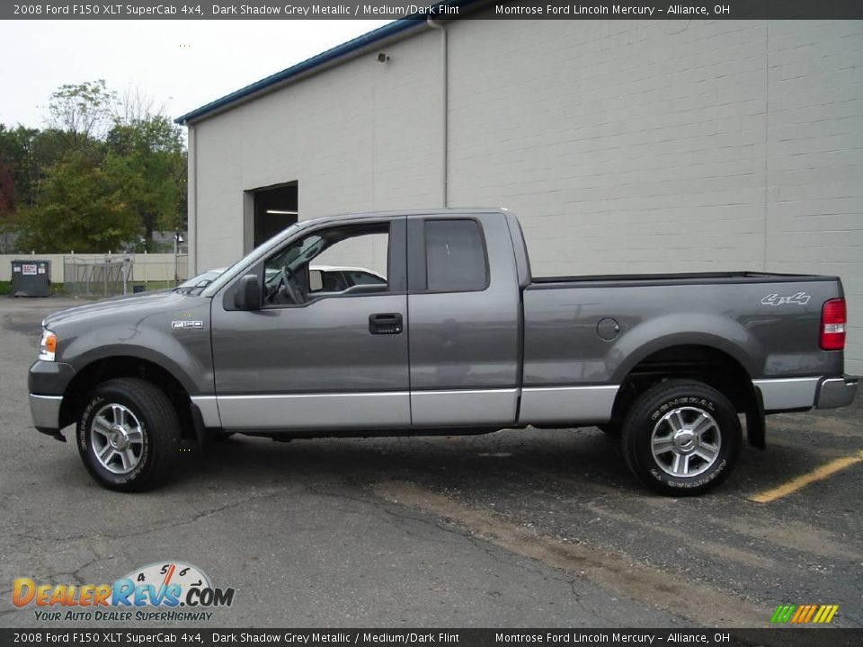 2008 Ford F150 XLT SuperCab 4x4 Dark Shadow Grey Metallic / Medium/Dark Flint Photo #2
