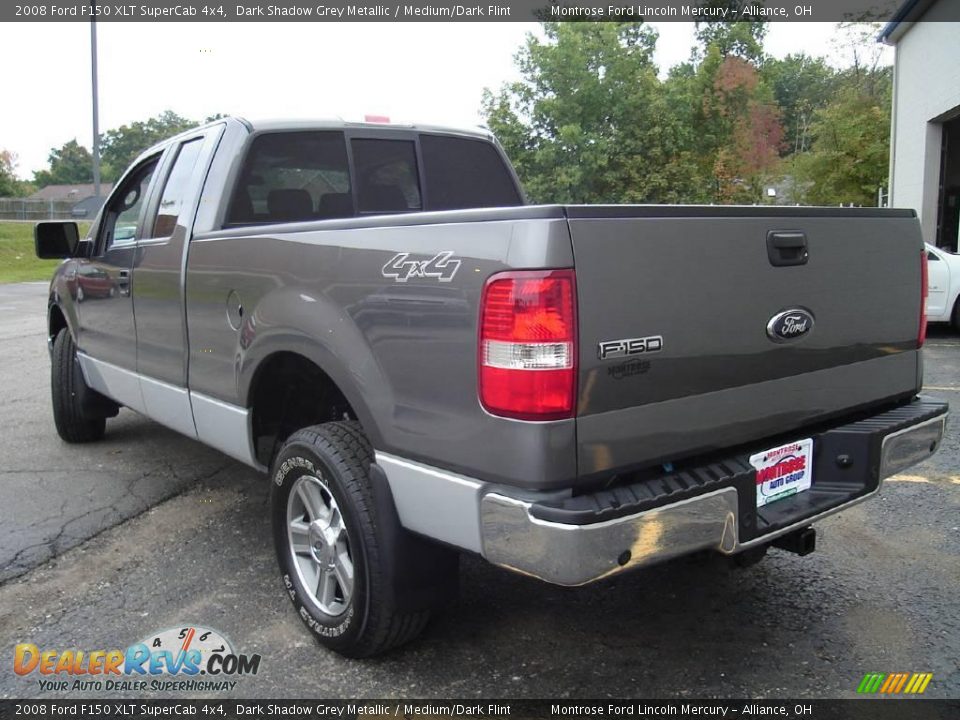 2008 Ford F150 XLT SuperCab 4x4 Dark Shadow Grey Metallic / Medium/Dark Flint Photo #3
