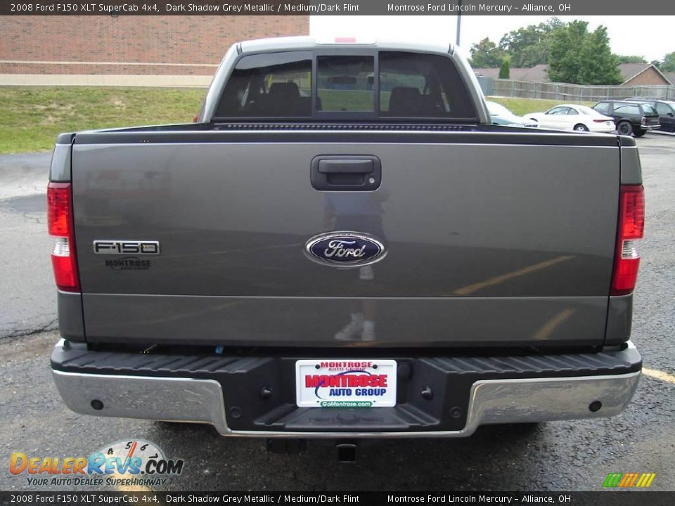 2008 Ford F150 XLT SuperCab 4x4 Dark Shadow Grey Metallic / Medium/Dark Flint Photo #4