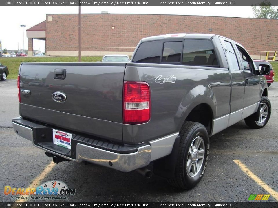 2008 Ford F150 XLT SuperCab 4x4 Dark Shadow Grey Metallic / Medium/Dark Flint Photo #5