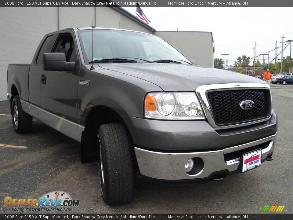 2008 Ford F150 XLT SuperCab 4x4 Dark Shadow Grey Metallic / Medium/Dark Flint Photo #7