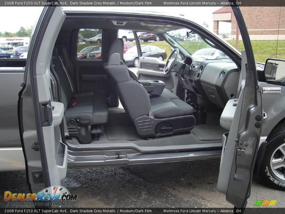 2008 Ford F150 XLT SuperCab 4x4 Dark Shadow Grey Metallic / Medium/Dark Flint Photo #19