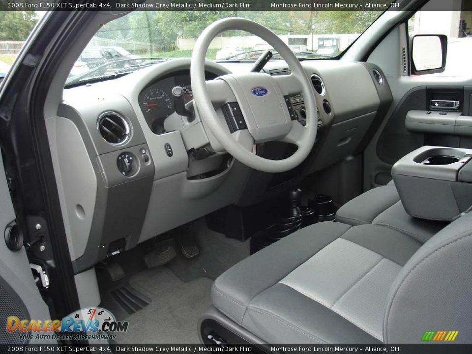 2008 Ford F150 XLT SuperCab 4x4 Dark Shadow Grey Metallic / Medium/Dark Flint Photo #27