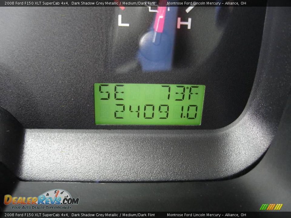 2008 Ford F150 XLT SuperCab 4x4 Dark Shadow Grey Metallic / Medium/Dark Flint Photo #28