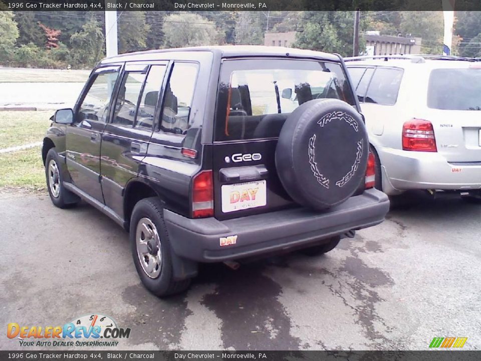 1996 Geo Tracker Hardtop 4x4 Black / Charcoal Photo #3