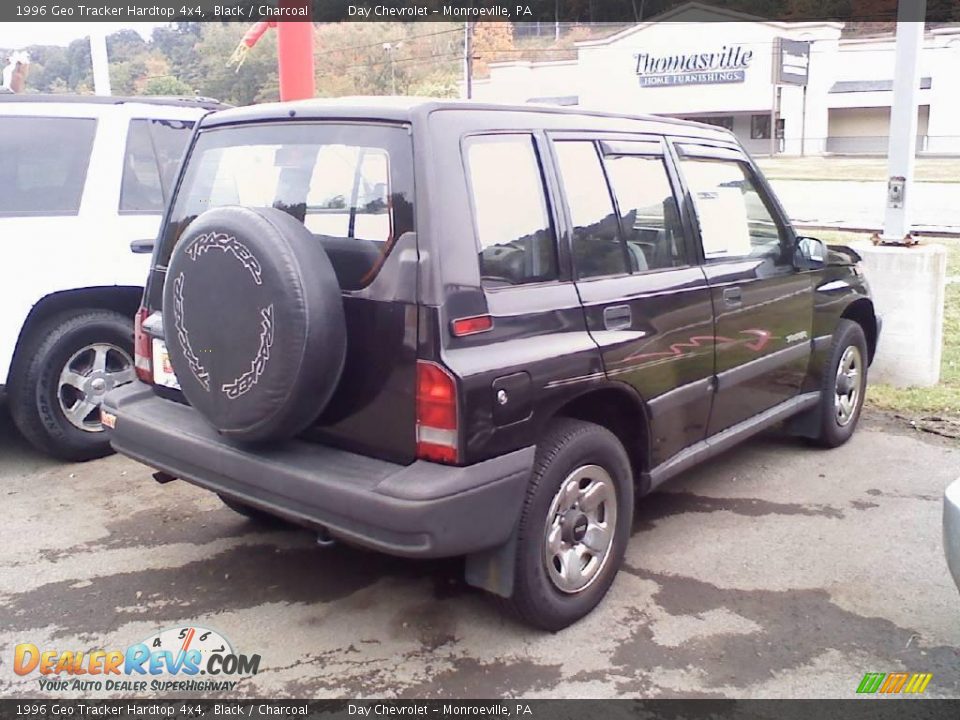 1996 Geo Tracker Hardtop 4x4 Black / Charcoal Photo #4