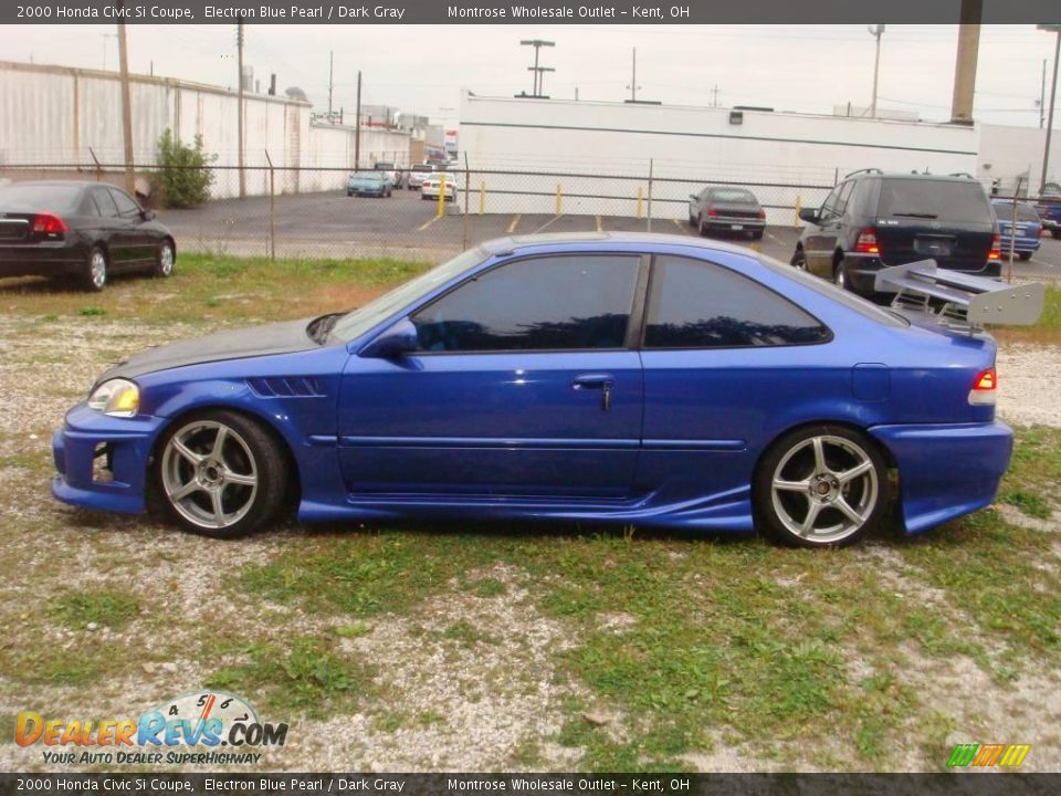 2000 Honda Civic Si Coupe Electron Blue Pearl / Dark Gray Photo #1