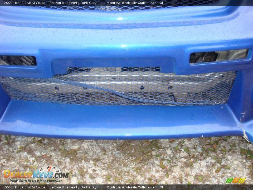 2000 Honda Civic Si Coupe Electron Blue Pearl / Dark Gray Photo #7