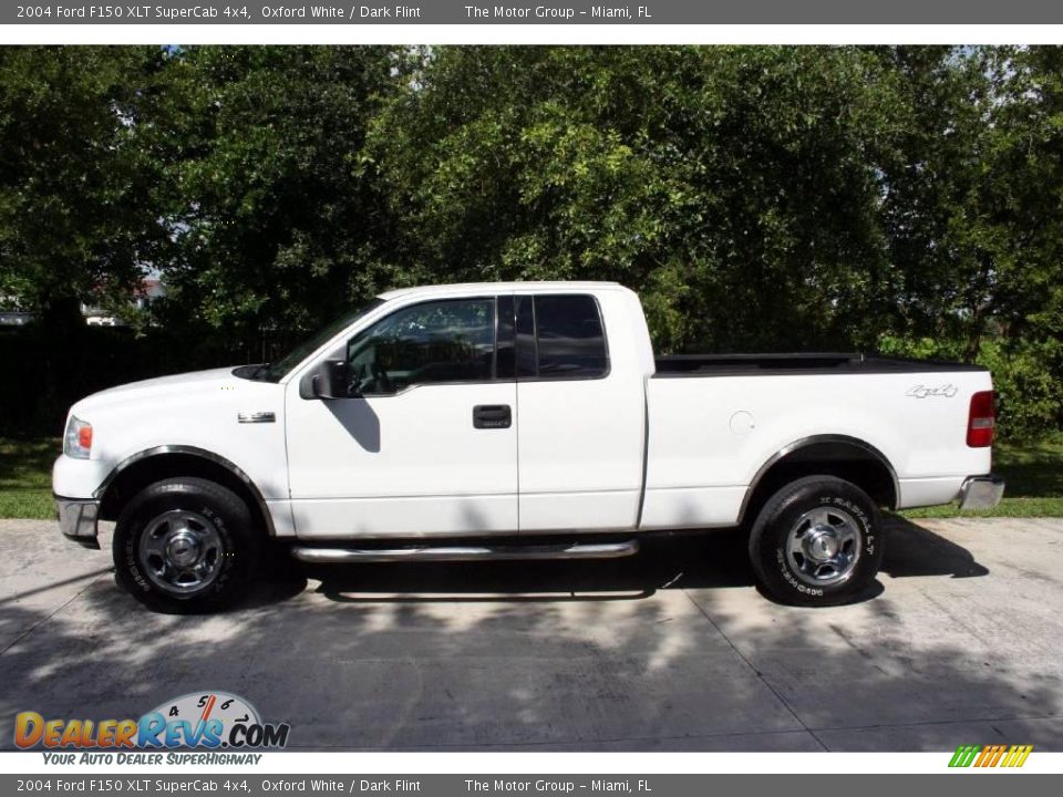 2004 Ford F150 XLT SuperCab 4x4 Oxford White / Dark Flint Photo #3