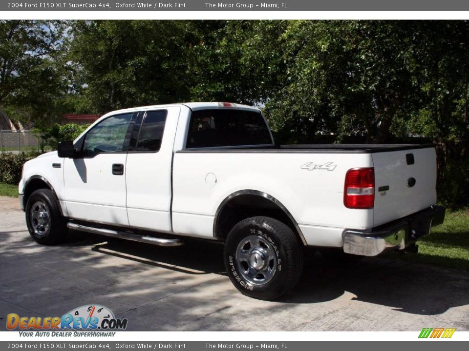 2004 Ford F150 XLT SuperCab 4x4 Oxford White / Dark Flint Photo #5
