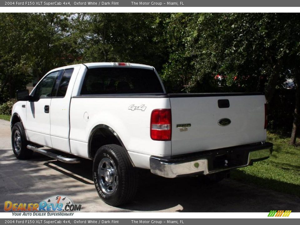 2004 Ford F150 XLT SuperCab 4x4 Oxford White / Dark Flint Photo #6