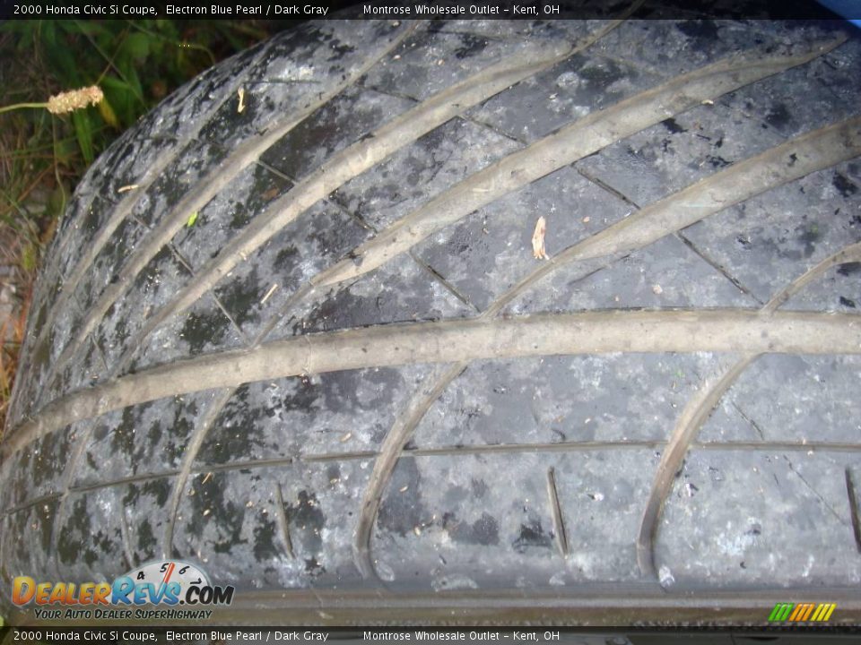 2000 Honda Civic Si Coupe Electron Blue Pearl / Dark Gray Photo #18