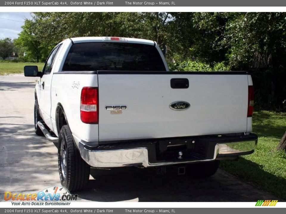 2004 Ford F150 XLT SuperCab 4x4 Oxford White / Dark Flint Photo #7