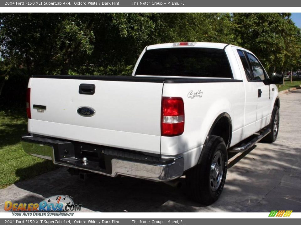 2004 Ford F150 XLT SuperCab 4x4 Oxford White / Dark Flint Photo #8