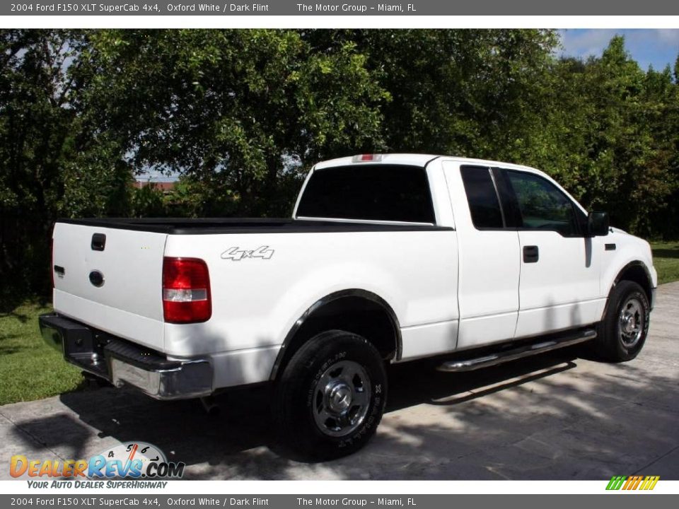 2004 Ford F150 XLT SuperCab 4x4 Oxford White / Dark Flint Photo #9