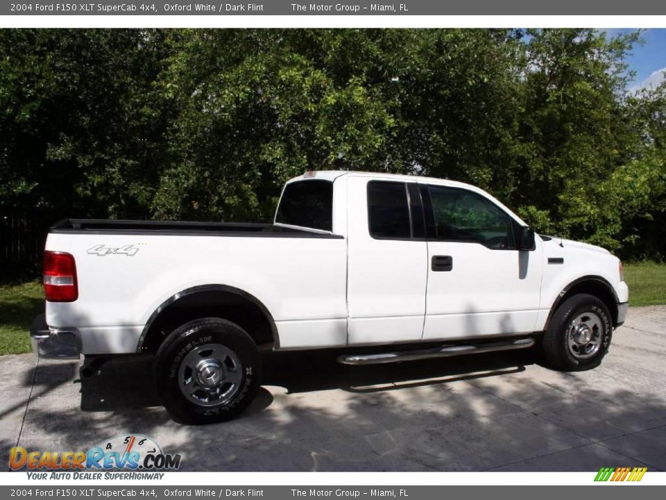 2004 Ford F150 XLT SuperCab 4x4 Oxford White / Dark Flint Photo #10