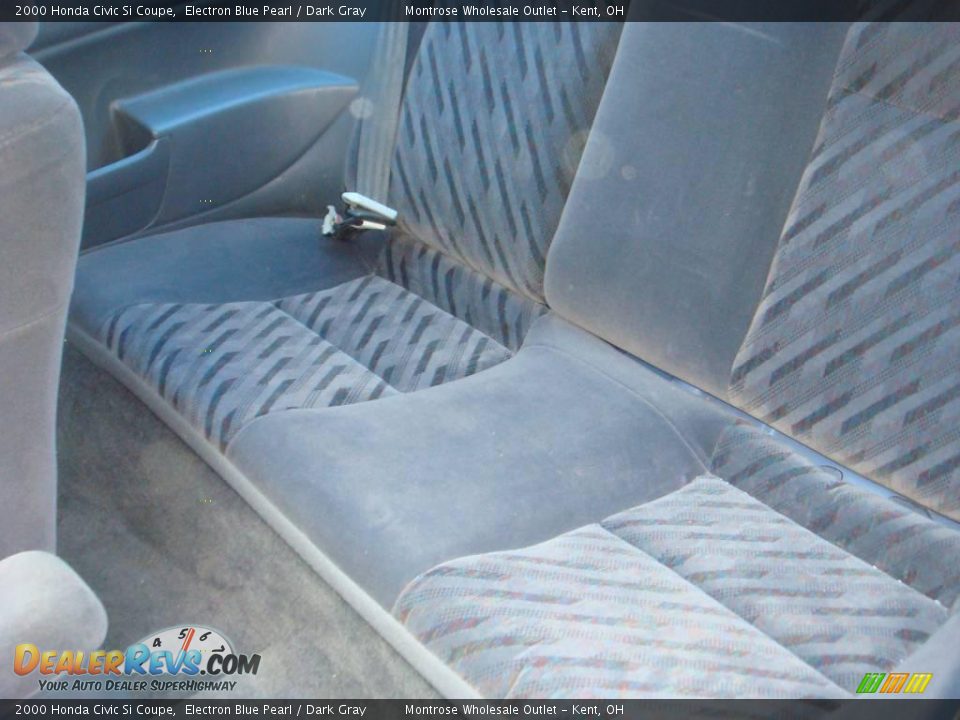 2000 Honda Civic Si Coupe Electron Blue Pearl / Dark Gray Photo #23