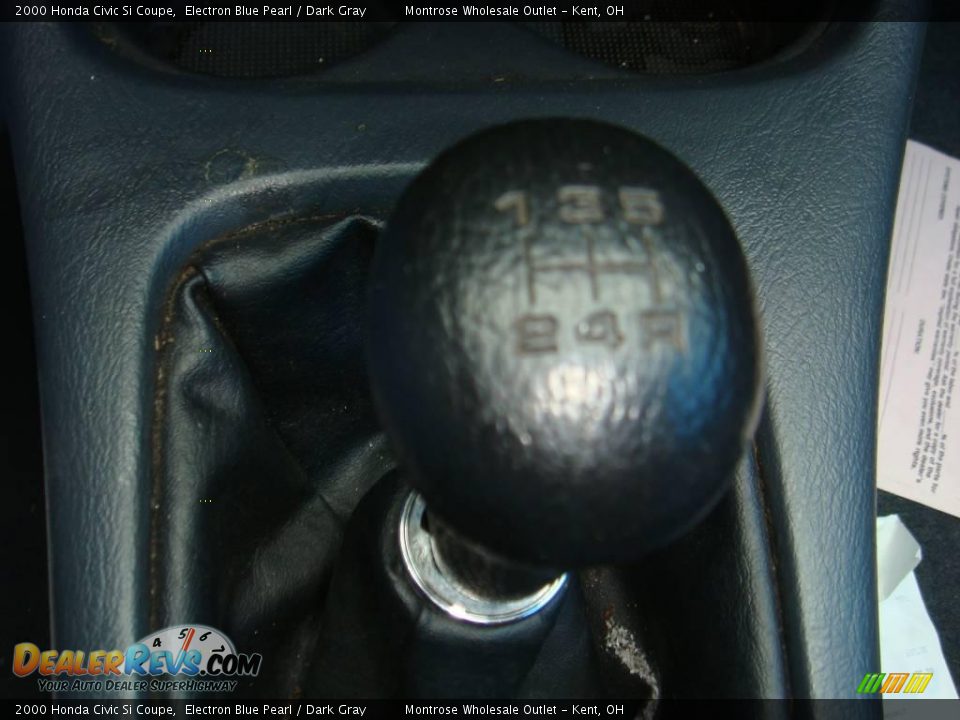 2000 Honda Civic Si Coupe Electron Blue Pearl / Dark Gray Photo #24