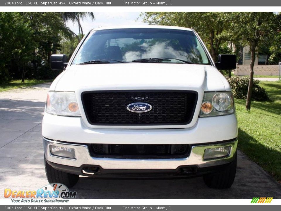 2004 Ford F150 XLT SuperCab 4x4 Oxford White / Dark Flint Photo #15