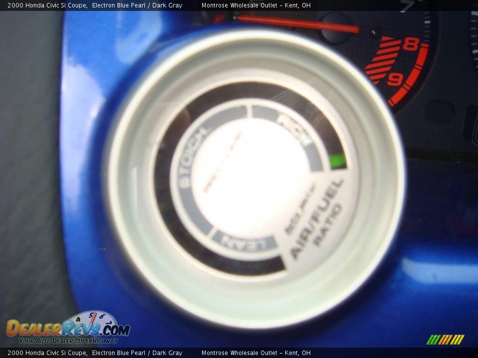 2000 Honda Civic Si Coupe Electron Blue Pearl / Dark Gray Photo #30