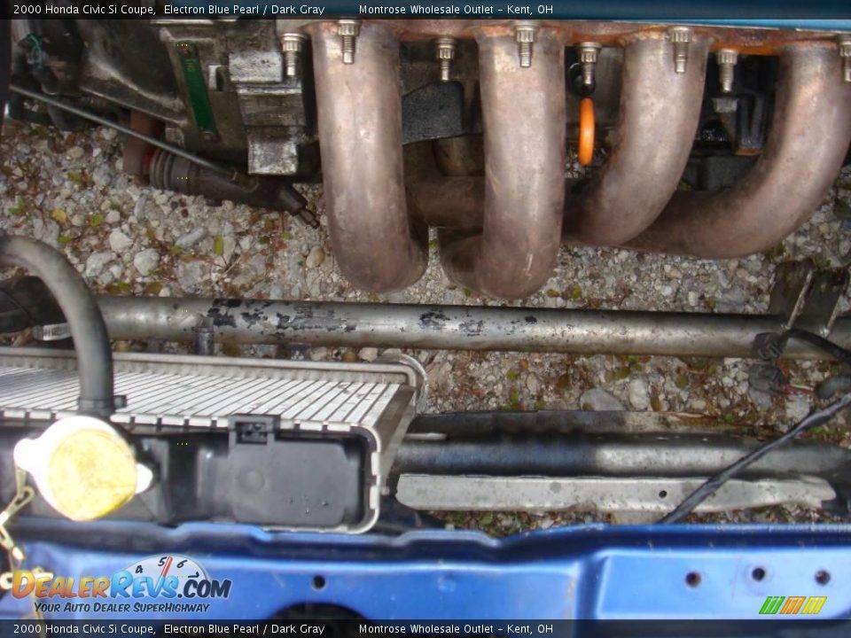 2000 Honda Civic Si Coupe Electron Blue Pearl / Dark Gray Photo #32