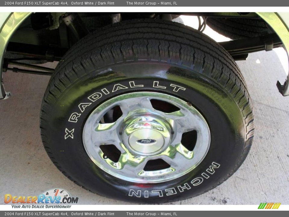 2004 Ford F150 XLT SuperCab 4x4 Oxford White / Dark Flint Photo #29