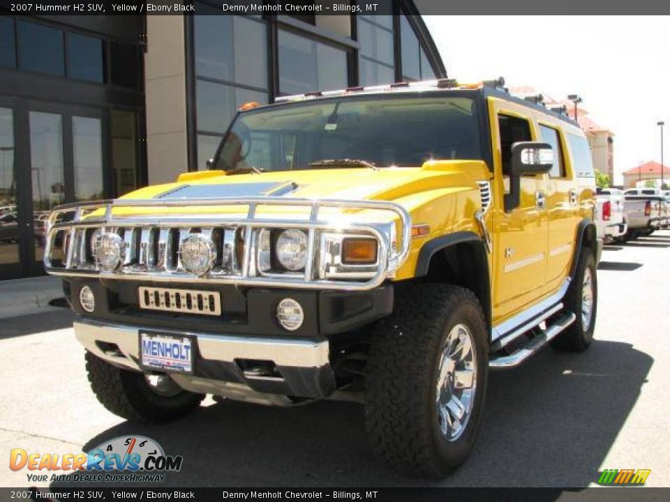 2007 Hummer H2 SUV Yellow / Ebony Black Photo #2