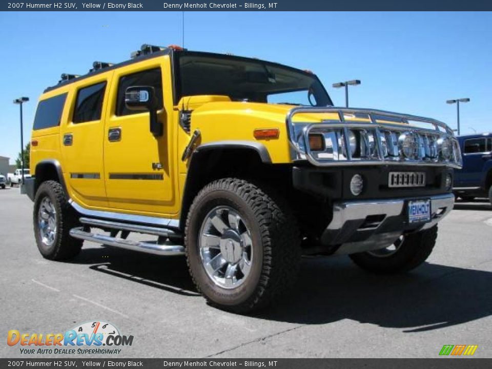 2007 Hummer H2 SUV Yellow / Ebony Black Photo #4