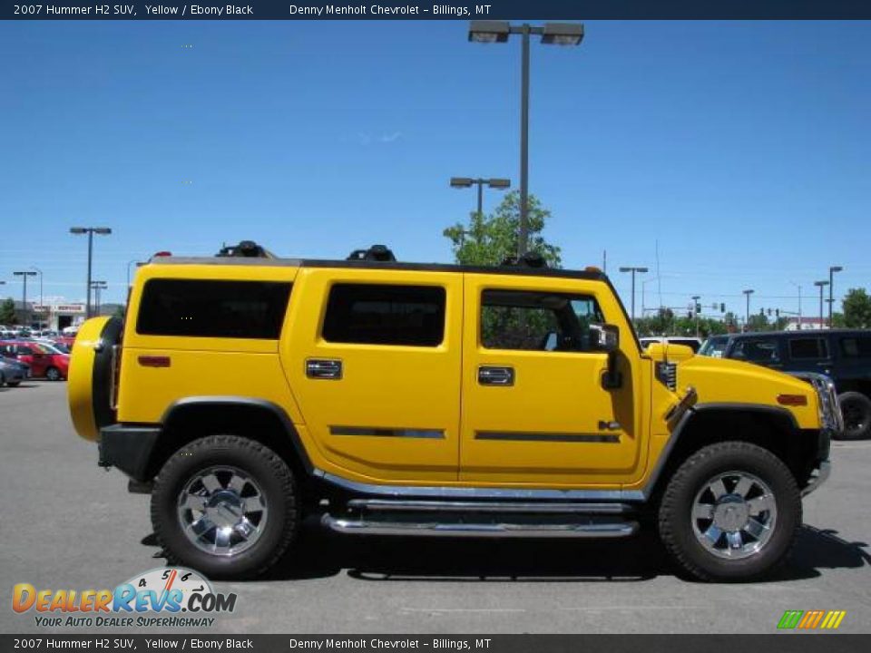 2007 Hummer H2 SUV Yellow / Ebony Black Photo #5