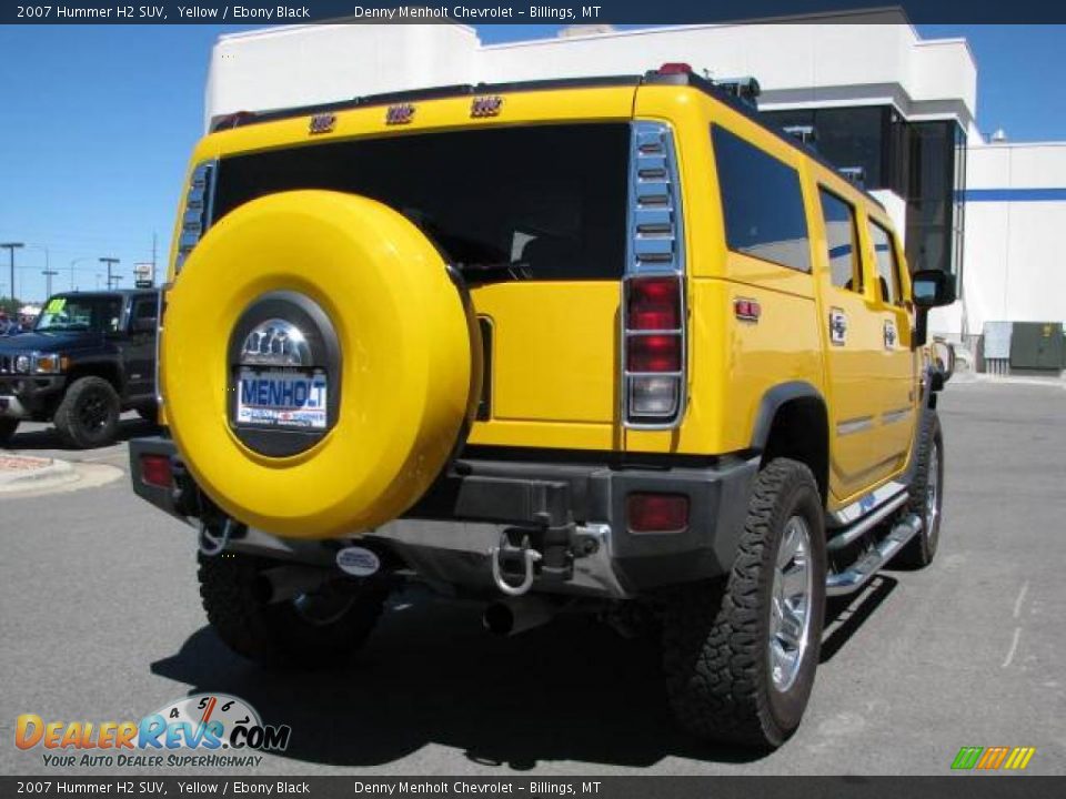 2007 Hummer H2 SUV Yellow / Ebony Black Photo #6
