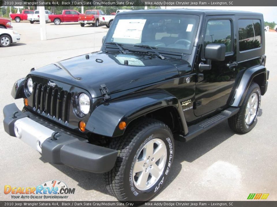 2010 Jeep Wrangler Sahara 4x4 Black / Dark Slate Gray/Medium Slate Gray Photo #1