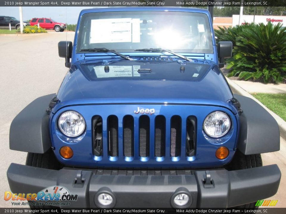 2010 Jeep Wrangler Sport 4x4 Deep Water Blue Pearl / Dark Slate Gray/Medium Slate Gray Photo #2