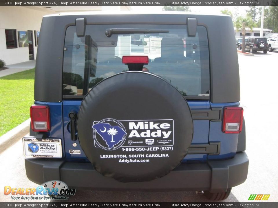 2010 Jeep Wrangler Sport 4x4 Deep Water Blue Pearl / Dark Slate Gray/Medium Slate Gray Photo #6