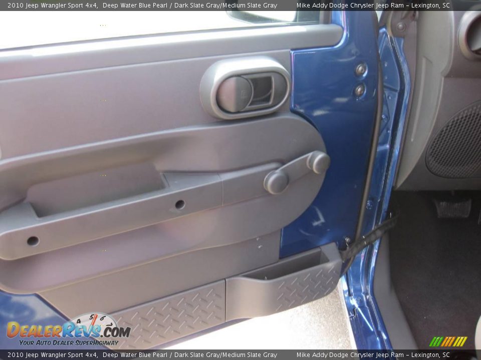 2010 Jeep Wrangler Sport 4x4 Deep Water Blue Pearl / Dark Slate Gray/Medium Slate Gray Photo #7