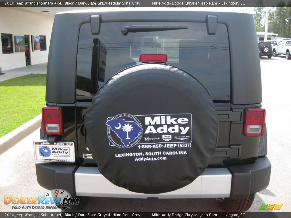 2010 Jeep Wrangler Sahara 4x4 Black / Dark Slate Gray/Medium Slate Gray Photo #6