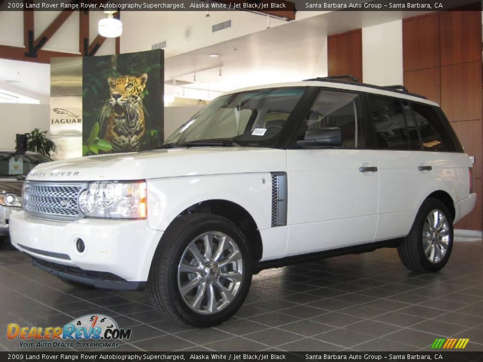 2009 Land Rover Range Rover Autobiography Supercharged Alaska White / Jet Black/Jet Black Photo #1