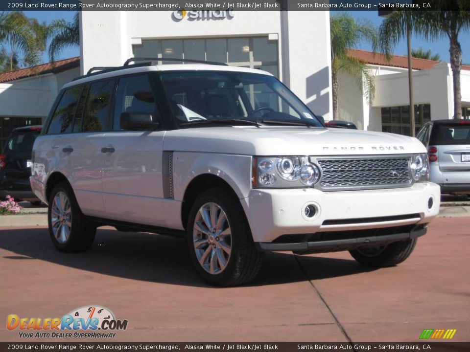 2009 Land Rover Range Rover Autobiography Supercharged Alaska White / Jet Black/Jet Black Photo #2
