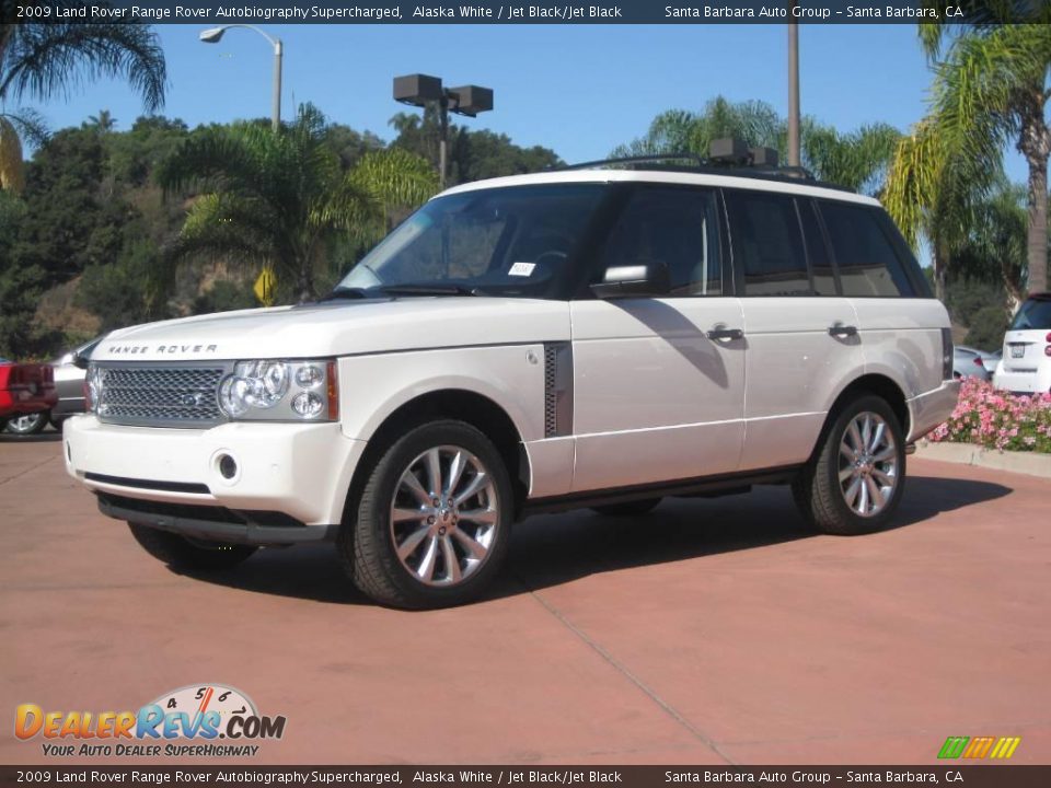2009 Land Rover Range Rover Autobiography Supercharged Alaska White / Jet Black/Jet Black Photo #4