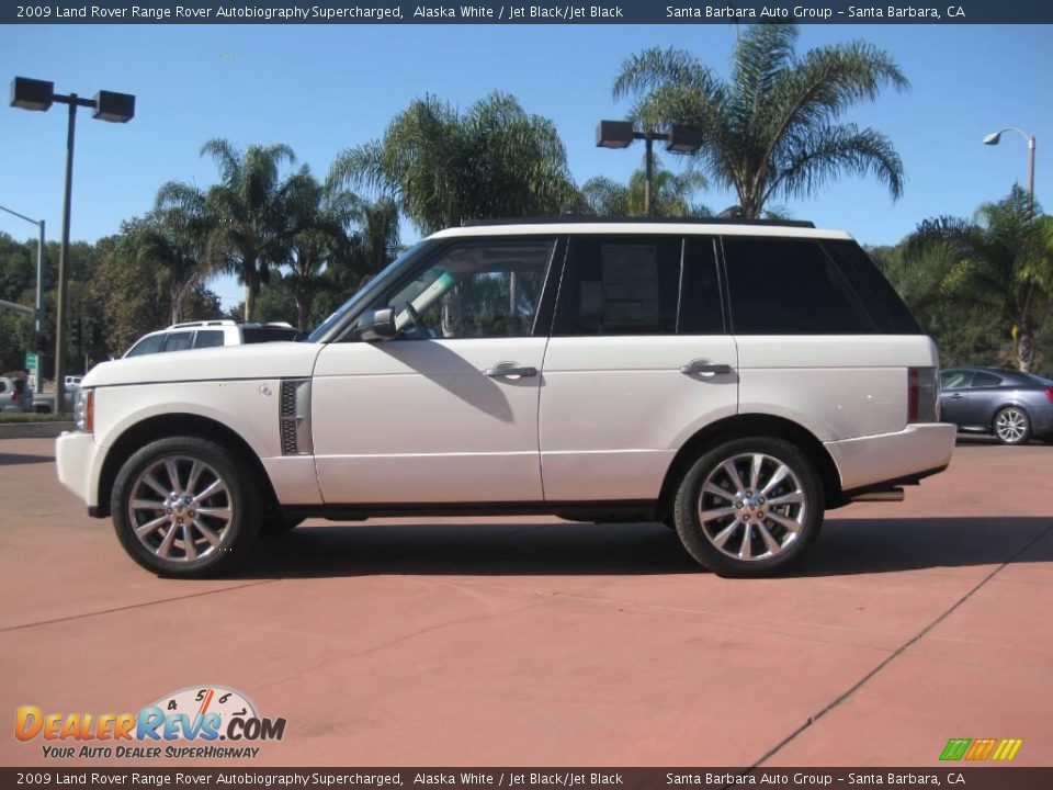 2009 Land Rover Range Rover Autobiography Supercharged Alaska White / Jet Black/Jet Black Photo #5