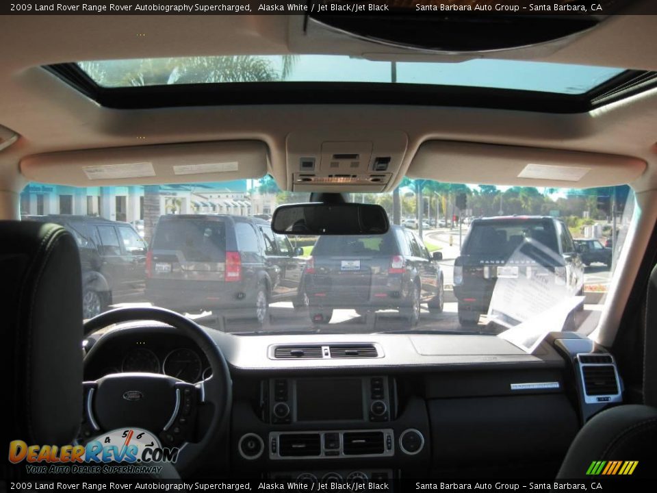2009 Land Rover Range Rover Autobiography Supercharged Alaska White / Jet Black/Jet Black Photo #9