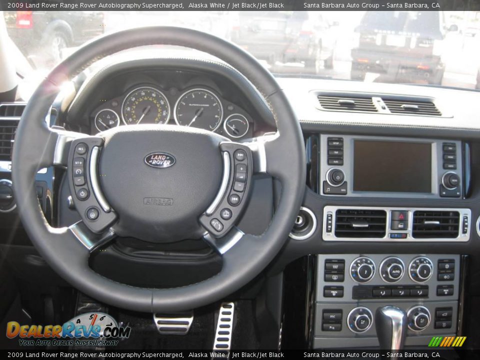 2009 Land Rover Range Rover Autobiography Supercharged Alaska White / Jet Black/Jet Black Photo #11