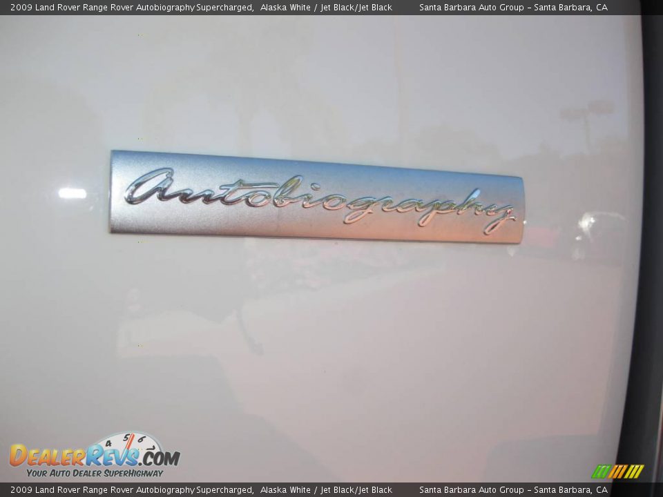 2009 Land Rover Range Rover Autobiography Supercharged Alaska White / Jet Black/Jet Black Photo #13