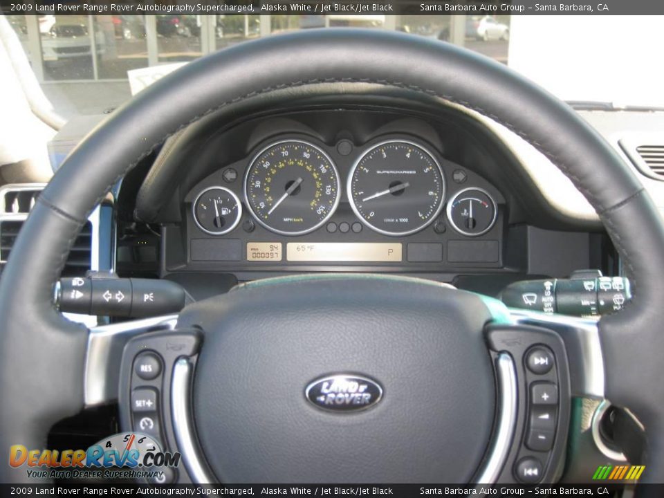 2009 Land Rover Range Rover Autobiography Supercharged Alaska White / Jet Black/Jet Black Photo #18