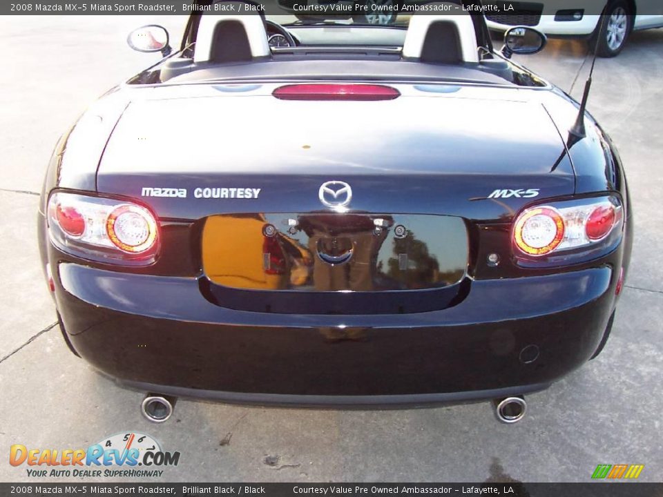 2008 Mazda MX-5 Miata Sport Roadster Brilliant Black / Black Photo #4