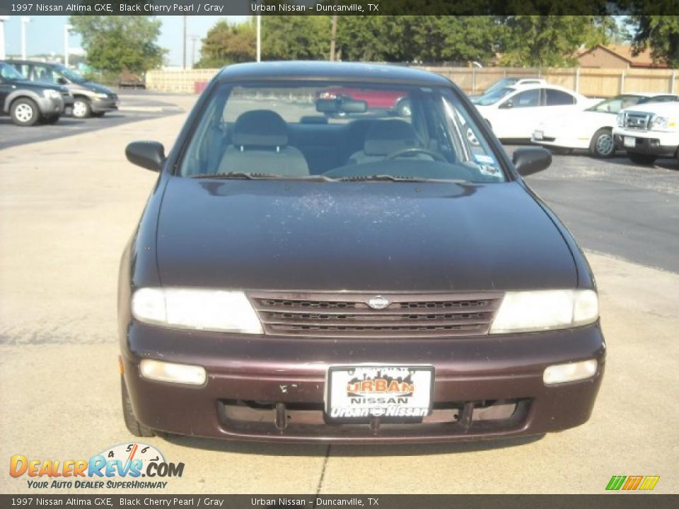 1997 Nissan Altima GXE Black Cherry Pearl / Gray Photo #2